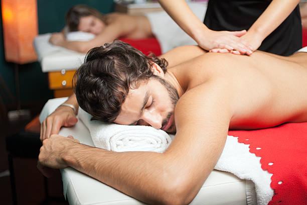 a man receiving full body massage houston